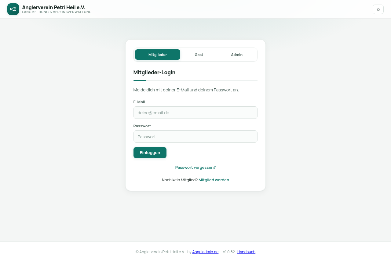 Login-Seite