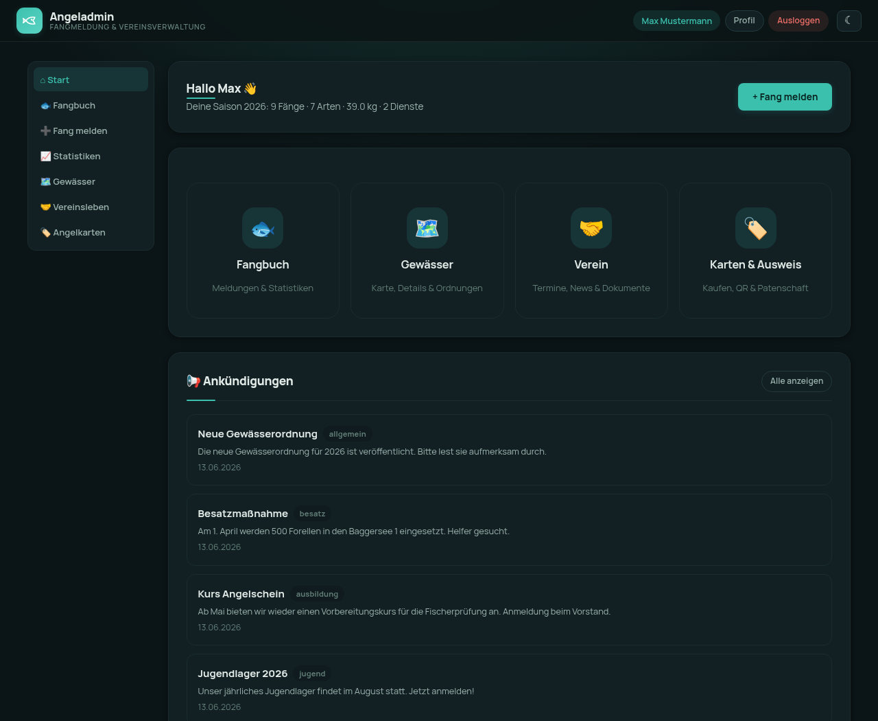 Mitglieder-Dashboard